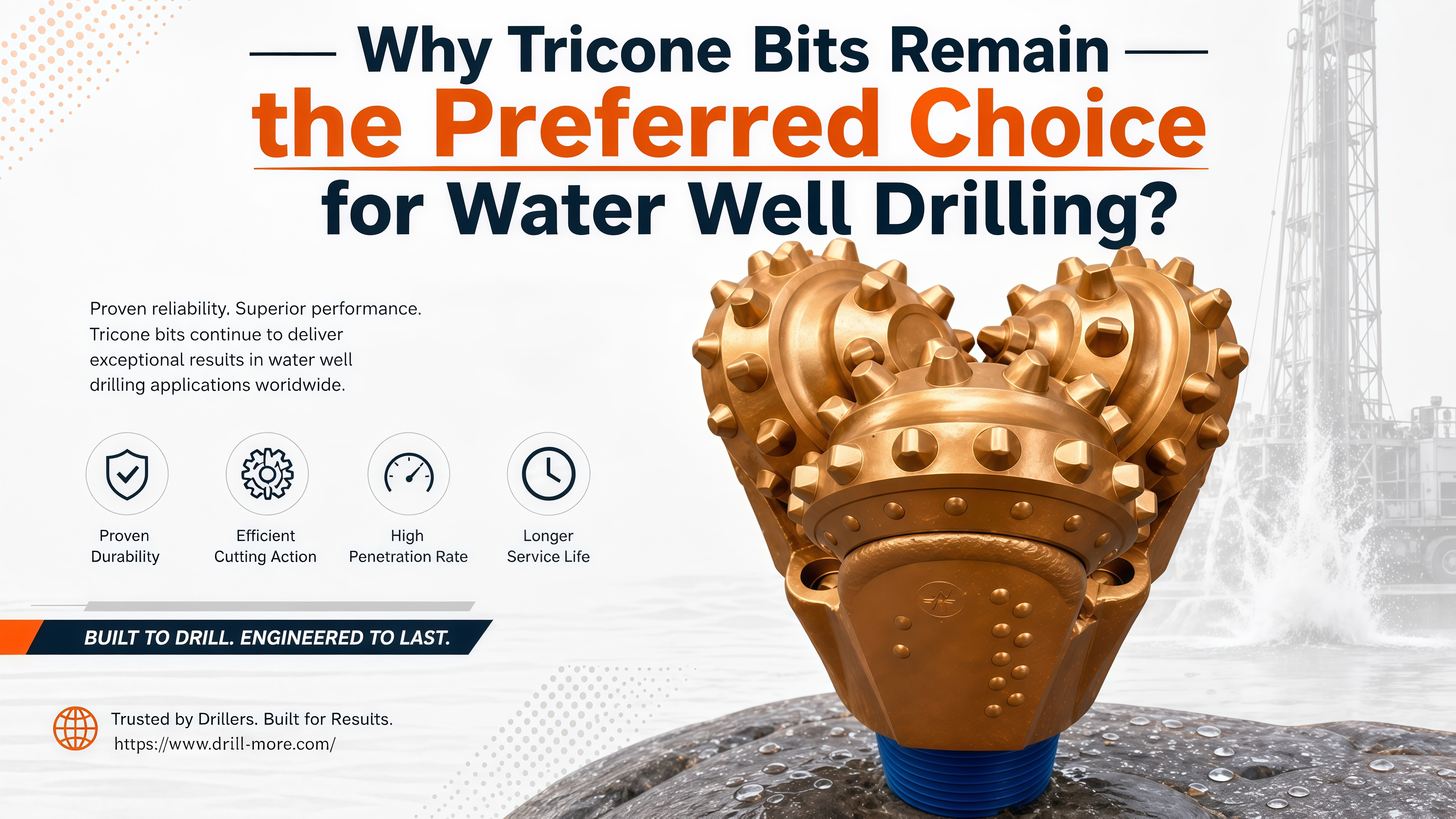 Why Tricone Bits Remain the Preferred Choice for Water Well Drilling？